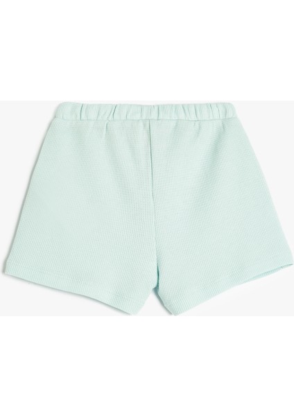 Beli Bağcıklı Pamuklu Cep Detaylı Basic Şort fiyatları