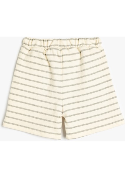 Şort Beli Bağlamalı Cep Detaylı Pamuklu fiyatları