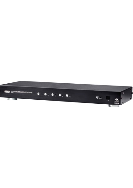 VS482B 3 mt 4 Giriş 2 Çıkış HDMI True 4K Dual Uzaktan Kumandalı Hdmı Switch Çoklayıcı