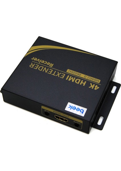 HDMI Sinyal Uzatma Cihazı, 4K 60 metre, 1080p 100 metre, Verici (Sender) ve Alıcı (Receiver) Birim dahil&lt;br&gt;Beek HDMI Extender, 4K 60 meters, 1080p 100 meters