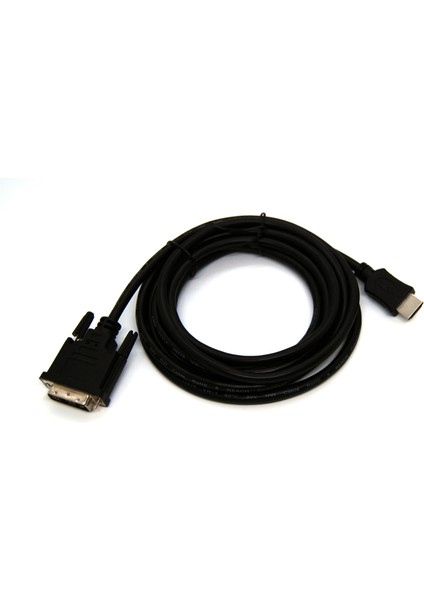 HDMI &lt;-&gt; DVI-D Adaptör Kablosu, HDMI Tip A Erkek &lt;-&gt; DVI -D (18+1) Erkek, 10 metre&lt;br&gt;Beek HDMI/DVI(18+1) M/M,10M