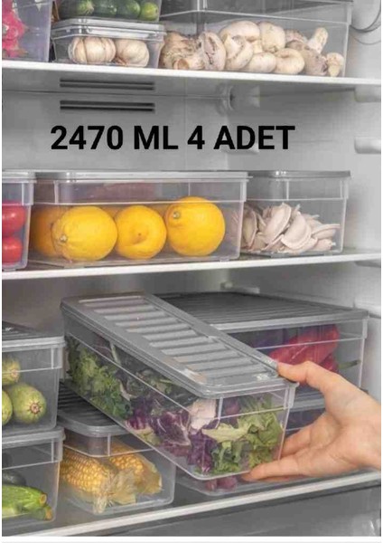 Saklama Kabı Buzdolabı Düzenleyici Set Difriz Uyumlu Saklama Kabı Mikrodalga Kabı