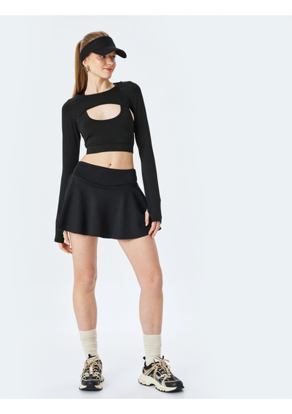 Yüksek Bel Slim Fit Şortlu Tenis Eteği fiyatları