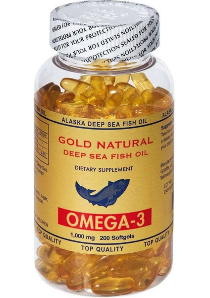 Gold Natural Omega 3  200 Balık Yağı Softgel