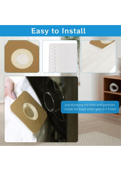 Riccar Vacuum Simplicity S20EZM Için 12'li Vakum Torbası Tipi A (Yurt Dışından) fırsatları