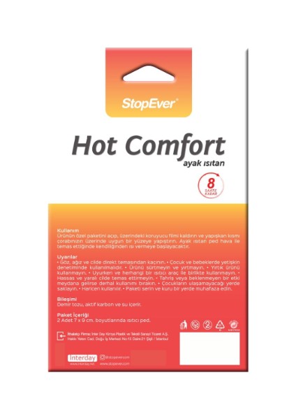 Hot Comfort Ayak Isıtan 2'li