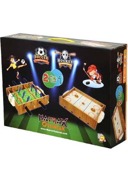 Ahşap Hokey ve Langırt Oyunu
