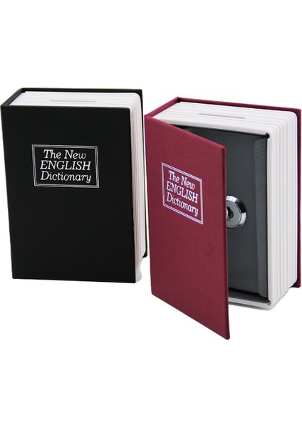 Büyük Kitap Modeli Kilitli Kasa - Kumbara - 180 x 115 x 55MM (4825)