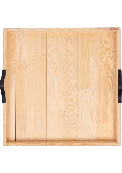 Dekoratif Tepsi - Sunumluk Tepsi - 60X60CM - Massih Çam Ahşap fiyatları