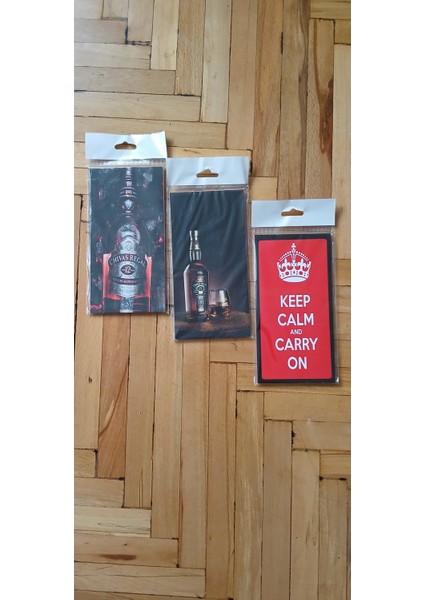 3 Adet 10 x 20 cm Ahşap Poster