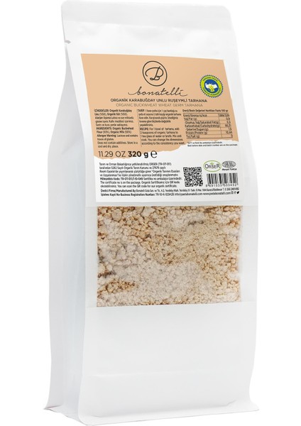 Organik Karabuğday Unlu Ruşeymli Tarhana 320 G