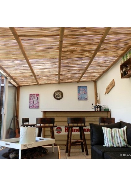 Kamış Hasır Bambu Çit 1,5m x 2,5m