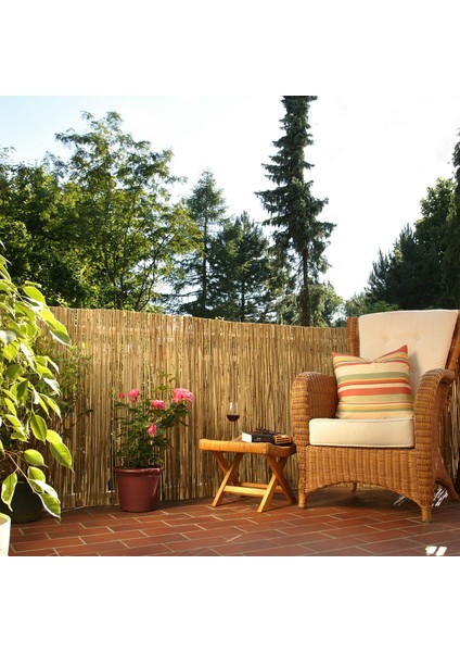 Kamış Hasır Bambu Çit 1,5m x 2,5m