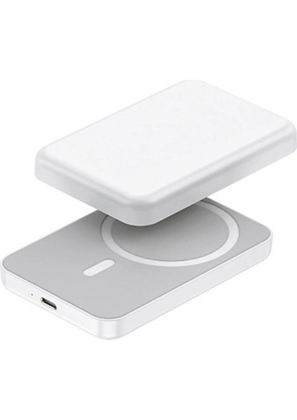 Magsafe 5000 Mah Powerbank Kablosuz Şarj Cihazı iPhone Uyumlu Wireless Şarj