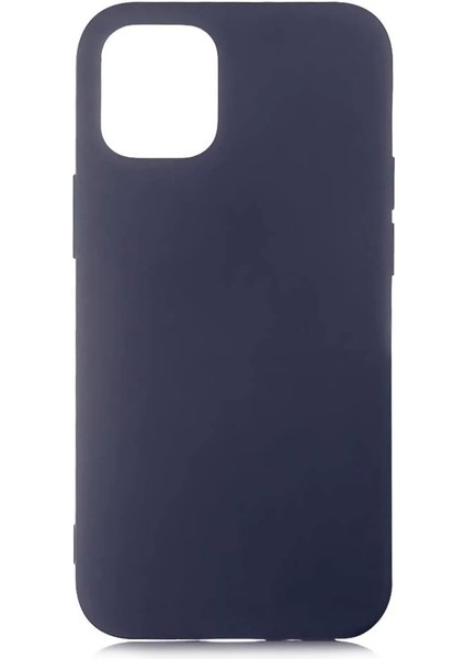 Apple iPhone 12 Pro Kılıf Içi Süet Lansman Lsr Silikon Lacivert