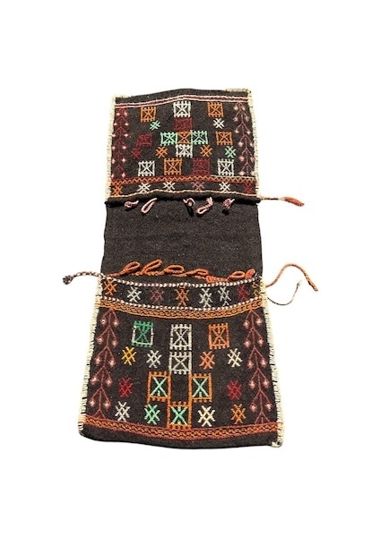 El Dokuma Keçi Kılı Heybe 58X143 Kök Boya Sıfır Heybe Çanta