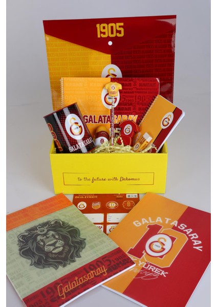 DEKOMUS ÖZEL KUTULU LİSANSLI GALATASARAY FULL + FULL PREMIUM OKUL VE KIRTASİYE SETİ