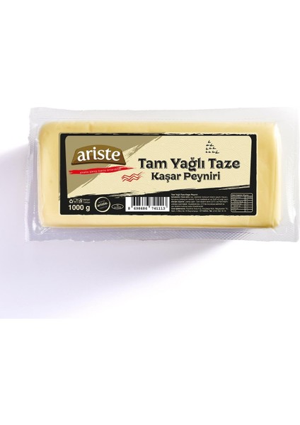 Taze Kaşar Peyniri 4'lü Set (1000gr x 4)