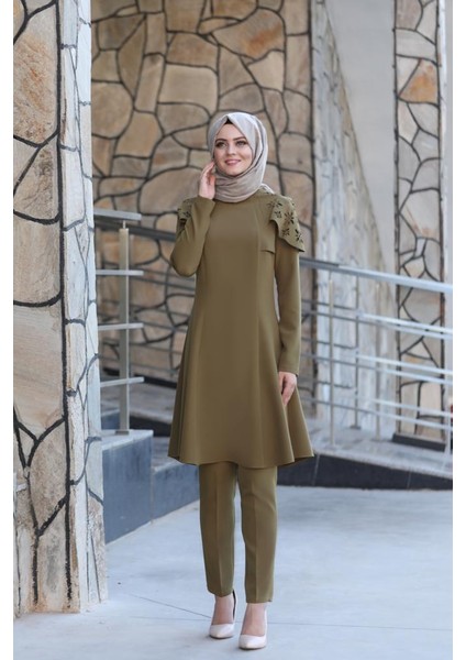 Pelerinli Takım Elbise MC0034 Haki