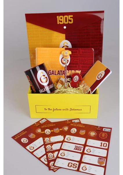 DEKOMUS İLE ÖZEL KUTULU YENİ SEZON LİSANSLI GALATASARAY FULL KIRTASİYE SETİ