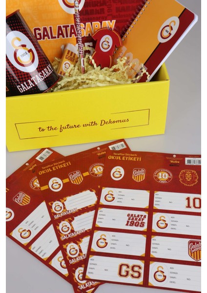 DEKOMUS İLE ÖZEL KUTULU YENİ SEZON LİSANSLI GALATASARAY FULL KIRTASİYE SETİ