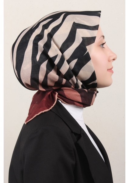 Pamuklu Soft Eşarp 4160-8 Taba