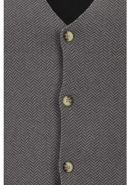 V Yaka Pamuklu Kaşmirli Triko Yelek modelleri