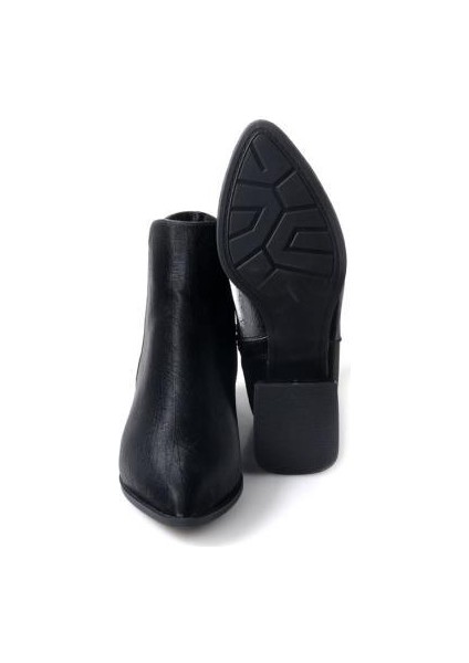 Dnz 03016 Kadın 3,5 cm Topuklu Bot