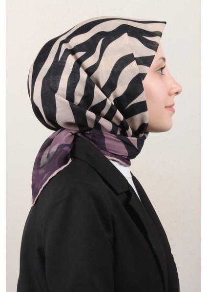 Pamuklu Soft Eşarp 4160-7 Mor