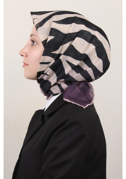 Pamuklu Soft Eşarp 4160-7 Mor