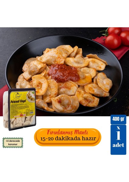 Vegan Patatesli Hingel Mantı 400 gr