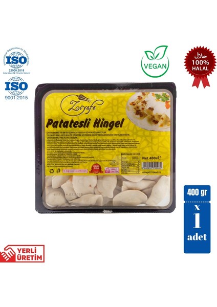 Vegan Patatesli Hingel Mantı 400 gr fiyatları