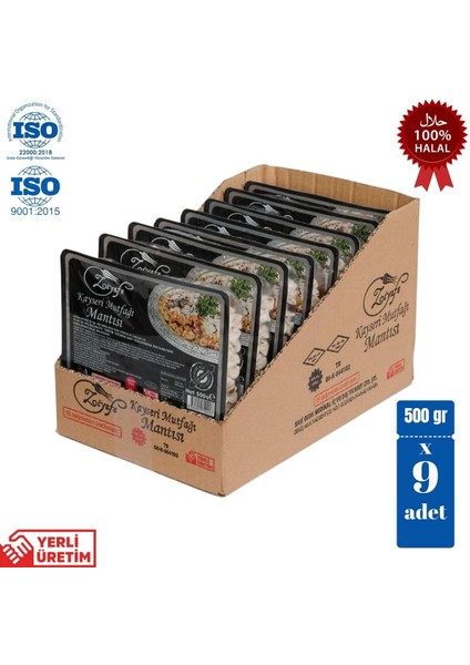 Kayseri Mutfağı Mantısı 9 x 500GR