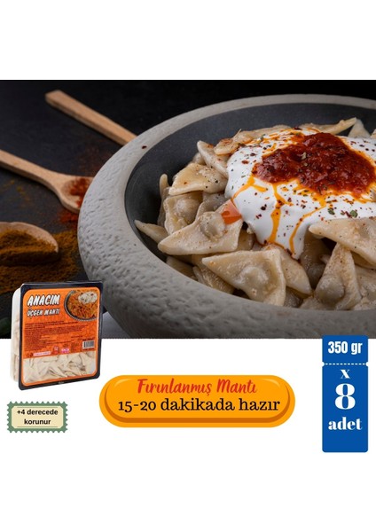Anacım Eko Üçgen Mantı 8 x 350 gr