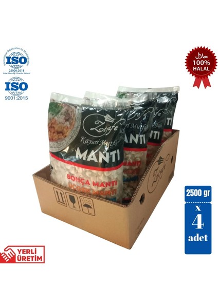 Kayseri Mutfağı Bohca Mantı 4 x 2.5 kg