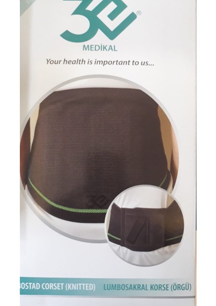 Örme Lumbostad Korse Lumbosakral Plastik Destekli) - SMALL fiyatları