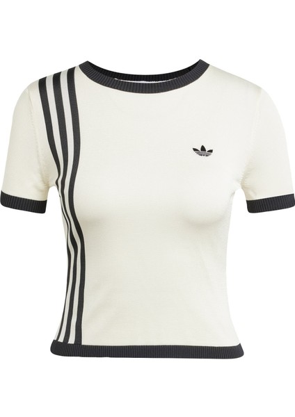 Originals JJ0961 Knitted 3-Stripes Short Tee indirimleri