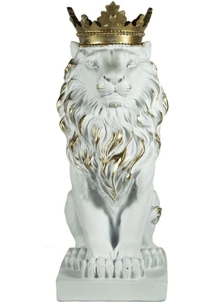 Beyaz Aslan Kral Heykeli Biblo
