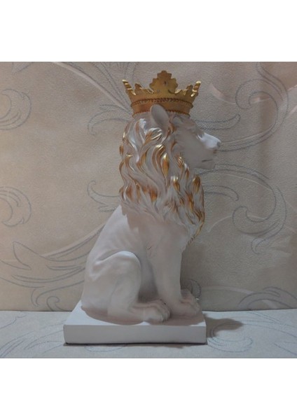 Beyaz Aslan Kral Heykeli Biblo fiyatları