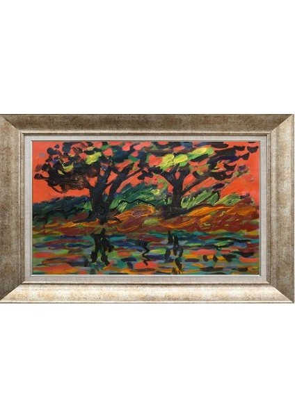 Gümüş Çerçeveli Paspartulu Tablo NN487