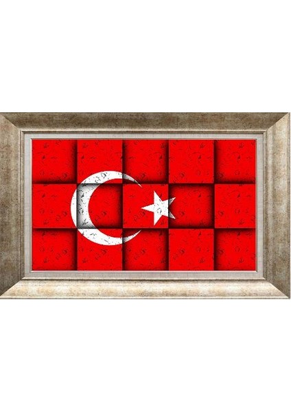 Gümüş Çerçeveli Paspartulu Tablo NN637