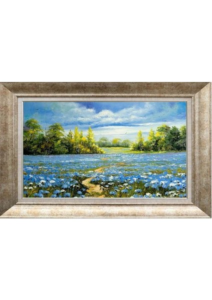 Gümüş Çerçeveli Paspartulu Tablo NN2458