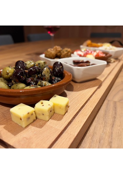 Ayaklı Massif Kayın Ahşap Sunumluk -Meze ve Peynir Sofra Sunumluğu fırsatları