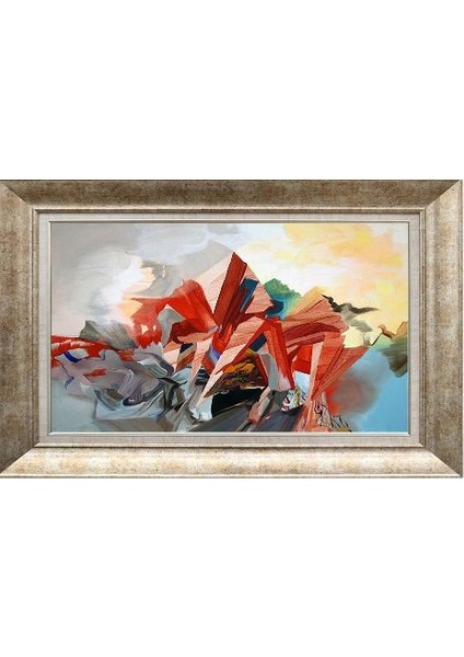 Gümüş Çerçeveli Paspartulu Tablo NN2677