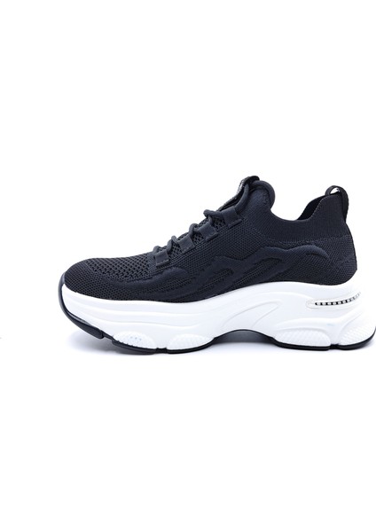 G25Y309 Taşlı Siyah Kadın Günlük Triko Spor Ayakkabı fiyatları