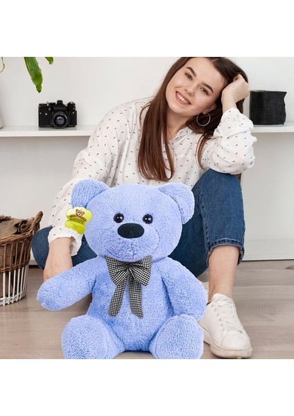 Pandamkee Oturan Peluş Ayıcık Papyonlu – Yumuşak ve Sevimli Hediyelik Ayı