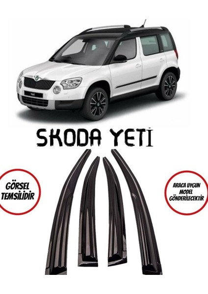 Skoda Yeti Oto Cam Rüzgarlık 4lü Takım