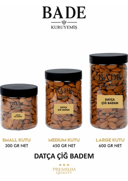 Çiğ Datça Badem Yerli İri Boy 300 gr modelleri