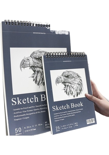 Weırsoın A4A5 Öğrenci Sanat Eskiz Defteri Eskiz Kağıdı Resimli Kitap 2 Adet (Yurt Dışından)