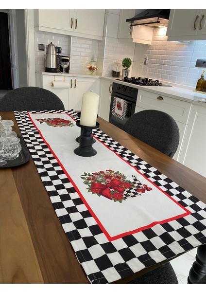 2li Fiyonklu Runner ve Fırın Örtüsü Mackenziemutfakramazan Örtü